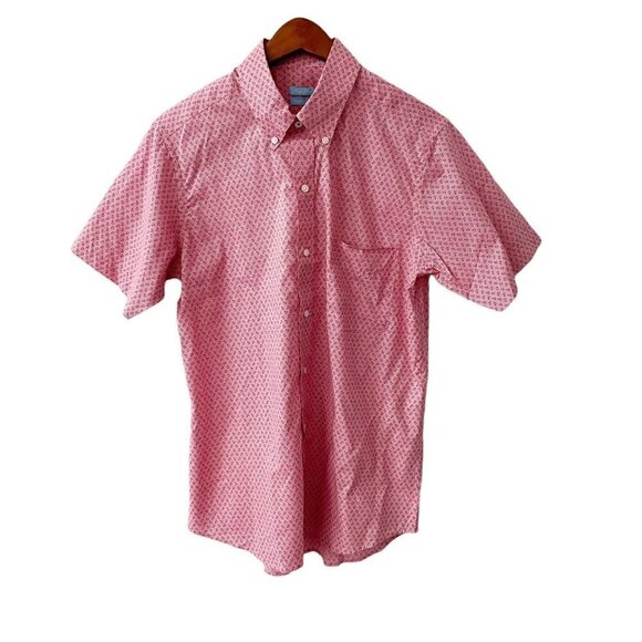 NWT J. McLaughlin Lorimer Button Down Shirt Red/Navy Mini Anchor Men's Small - Picture 2 of 10